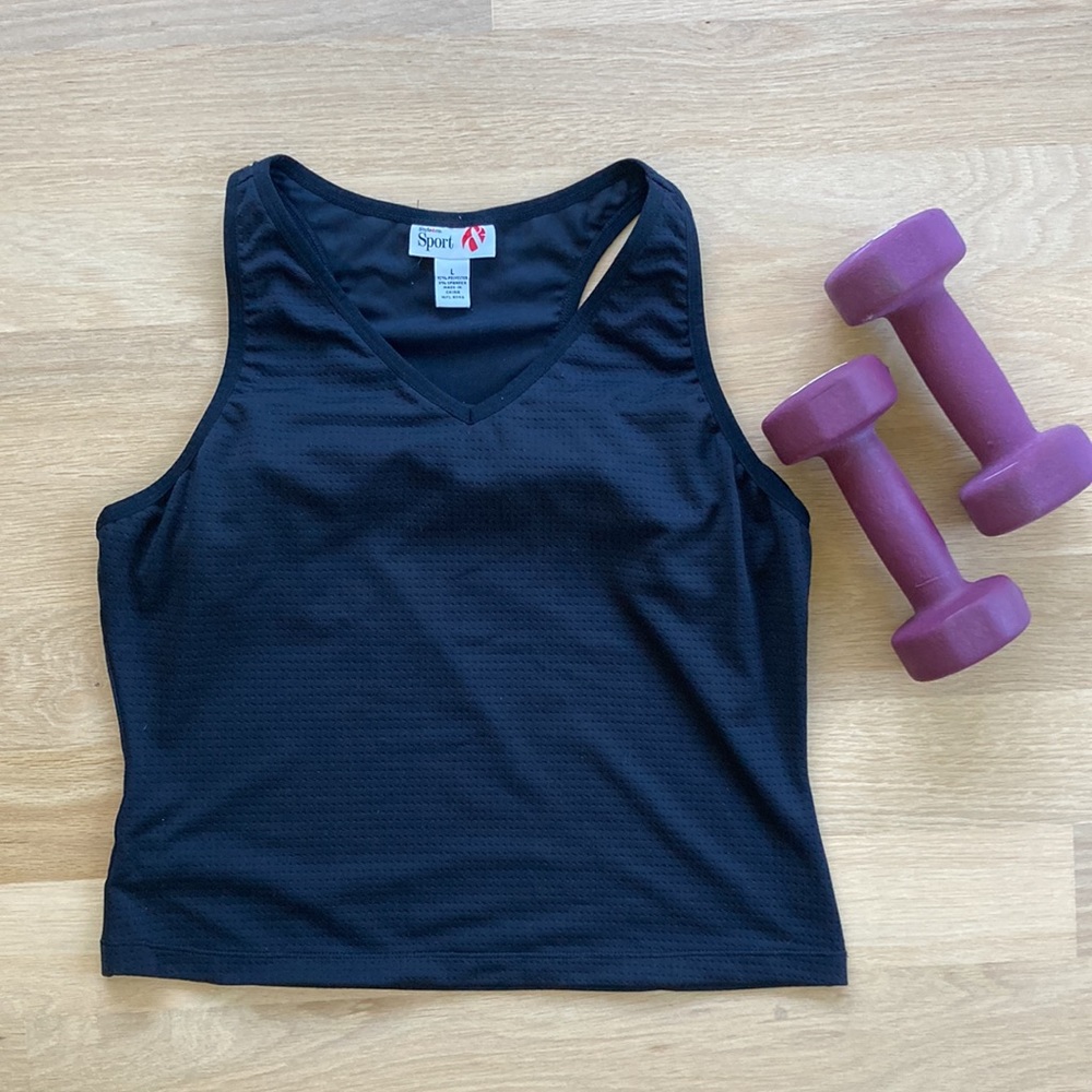 ✨Retro Black Sports Tank Size L